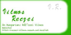 vilmos reczei business card